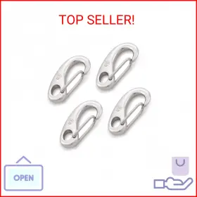 Shonansystems 787794364319 Shonan 1.93 Inch Flag Clips For Flagpole Rope Stainless Steel Carabiners Marine