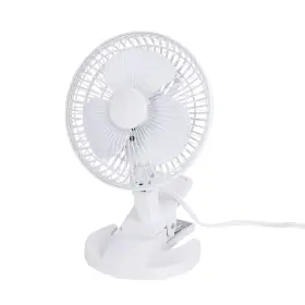 7683596 Shop Lc White Portable Lightweight Fan With 2 Speed Low And High Voltage 0.35a 18w