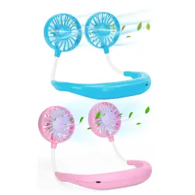 B0d1qyf5kt Shuangjishan Neck Fan Portable Rechargeable Personal Fans For Your Wearable Cooling