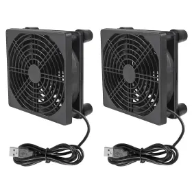 Shutao 687117746535 2pcs 120mm Fan Dc 5v Usb Diy Dual Ball Bearing Router Cooler With