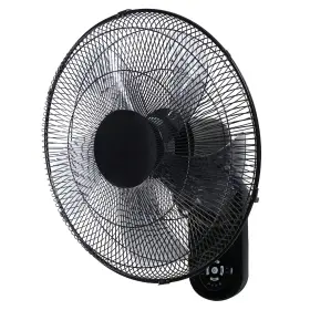 Simple Deluxe 198401114126 18 Wall Mount Fan With Remote Control 5 Blades 3 Speeds 90