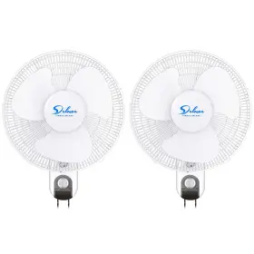 Simple Deluxe 810000175819 16 Inch Digital Household Wall Mount Fans Adjustable Tilt 90