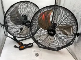 Simple Deluxe 840166215180 18ftft Industrial Wall Mount Ventilation Fan - Black Pack 2