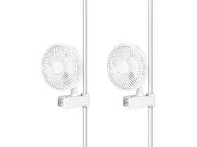 Simple Deluxe 840166247327 Clip Fan 6-inch Grow Tent Monkey 90 15w 2 Pack White