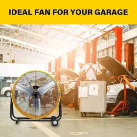 Hifanxdrum36 Simple Deluxe 36 Inch Heavy Duty Metal Industrial Drum Fan 3 Speed #2