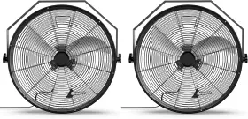 Hifanxwall20rk02 Simple Deluxe 20 Inch High Velocity Wall Fan Rack 3 Speed Industrial/commercial 2pk