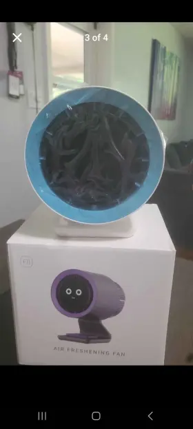 F11-b Sismel This Is A 2-in-1 Desk Fan And Air Purifier For Home