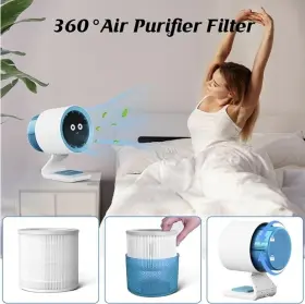 Tf102 Sismel Hepa Replacement Filter For F11 Purifying Desk Fan Medical Coating