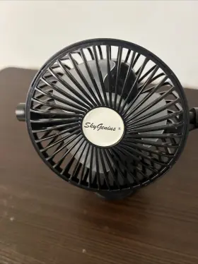 Skg-f130 Skygenius Battery Operated Clip On Mini Desk - Fan Black #3