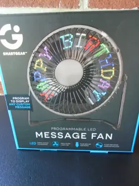 Smartgear 030698063322 Programmable Led Message Fan Preloved
