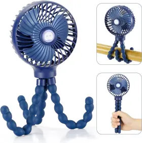 Snawowo 313028933930 Mini Handheld Personal Portable Fan Baby Stroller Car Seat Usb Or