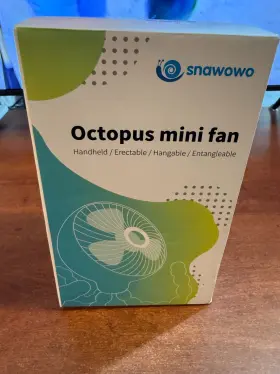 Snawowo 783103682136 Upgraded 4000mah Baby Stroller Fan 360 Rotation Mini Portable Black