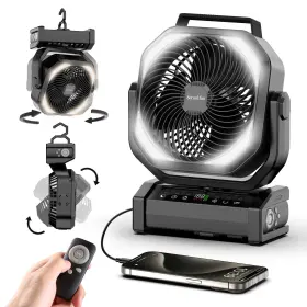 Socool Fan 751314746466 Camping With Light - 20000mah Rechargeable Battery 112hrs Max Run