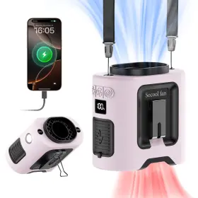 Socool Fan 799748742494 14500mah Portable Waist Clip On Belt 360 Rotation Wearable Recharg