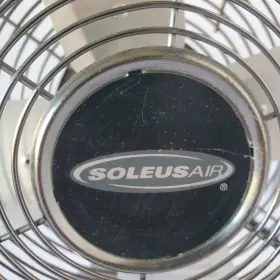 Hf-30cd Soleusair Ftm-26 Vintage Style Heavy Chrome 12 Inch Oscillating 3-speed Desk Fan Model #3