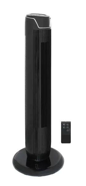 Spt Appliance 810012685290 Sf-1536bkb Tower Fan With Remote And Timer In Black