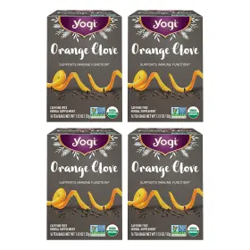 Stanley 705353673931 Tea Orange Clove - 16 Bags Per Pack 4 Packs Limited Edition Organic Caffein