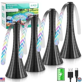 B0c5jxflxm Stanley Rechargeable Fly Fans For Tables Soft Blade Insect 4pcs Black