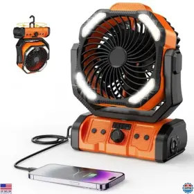 B0f1y4ry87 Stanley Rechargeable Camping Fan 20000mah Led Light 4 Speeds Portable Tent Outdoor