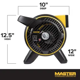 St-310a-120 Stanley High-velocity Pivoting Head Blower Fan Utility Air Mover For Drying Or Vent #2