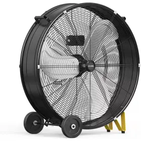 Stbine 313022914959 30 Inch 3 Fan Speeds High Velocity Industrial Drum In Black For Workshops Ga