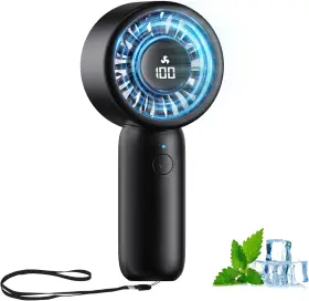 F2520 Sunazen Portable Mini Handheld Fan - 5 Speeds Usb-c Rechargeable Patented 3d Petal Air