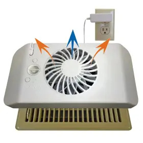 Suncourt 313110671603 Register Booster Fan Equalizer Ez8 Heating Air Conditioning Self Learning Tech