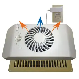 Suncourt 744759470720 Register Booster Fan Equalizer Ez8 Heating Air Conditioning Self Learning Tech