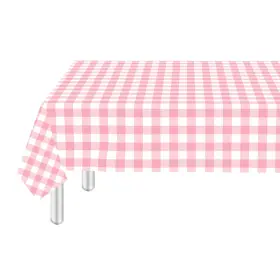 Tc0011 Sunepany 2 Pack Pink Checkered Tablecloth Plastic 54 X 108 Inch Gingham Tableclot