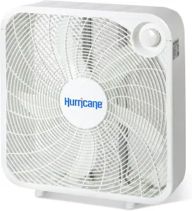Hgc736501-01-u-a Sunlight Supply Inc. Hurricane Classic Floor Mount Box Fan With 3 Quiet Speeds White 20 Inch - Corded Por