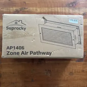Ap1204p Suprocky Zone Air Pathway Ap1406 Pp Filter And Aluminum Grille White 14 Inch X 6 83