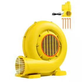 3400 Svopes 445014525584 Inflatable Blower 14.2 Inch 2 Speeds Fan Yellow With Rpm Commerc