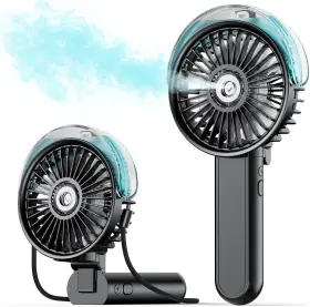 Sweetfull 313031682665 Portable Misting Fan - 180 Foldable Handheld Personal With Mist S