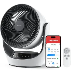 W3800510 Switchbot Smart Desk Fan For Bedroom 22db Ultra Quiet 90 Oscillation Battery