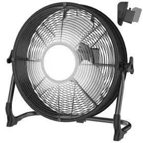 Ts-f6410-d12-mk-bk T-sunicem 12 Inch Battery Operated Floor Fan With Light Portable Cordless Jobsite