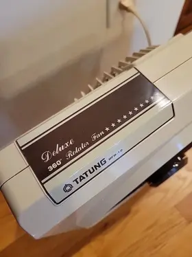 Bfb-12 Tatung Vintage Deluxe 360 Rotator Box Fan - Turning Grill Works Great #2