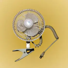 Lp-6bep Tatung Vintage Clip On Desk Electric Fan 3 Blades 2-speed Light Beige Very Clean