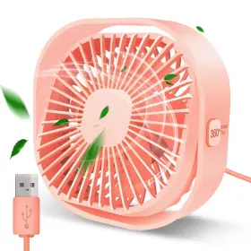 Tcjj 745225389867 Desk Fan Portable Personal Table Small Desktop Cooling 3 Speeds Quiet Mini Wi