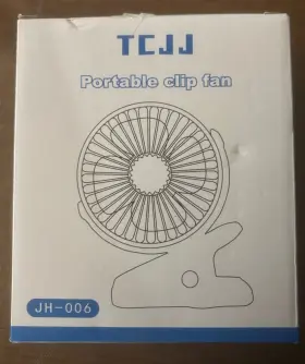 Jh-0006 Tcjj Portable Clip Fan Model Jh-006 Stand/clip 3 Speed 360 Degree Swivel