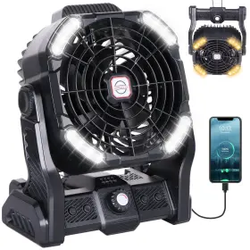 X26-bl Tdlol Battery Powered Fan 20000mah Coldless Rechargeable Portable 270 He