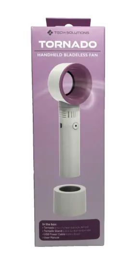 Tech Solutions 194383075356 Handheld Bladeless Fan