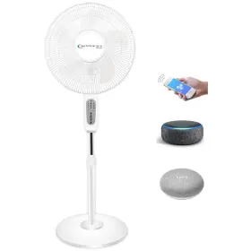 Tpfxa16w Technical Pro 16 Inch Smart Oscillating Pedestal Fan Wifi 3-speed Alexa Timer