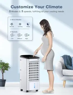 Temeike 703052260926 4-in-1 Portable Air Conditioners Evaporative Cooler With 4 Modes & #3