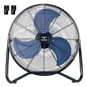 Tempware 797427928801 20 Inch High Velocity Industrial Floor Fan 3-speed Heavy Duty Metal Cradle