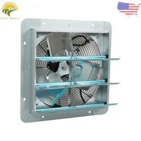 Esl1131705 Thomletha 14 Inch High Speed Shutter Exhaust Fan Aluminum Wall Mounted Greenhouse Garage