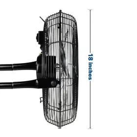 Dhs-ydw11-2934 Tidoin Floor Fan 18 Inch Round High Velocity 3-speed 4012-cfm In Black 2-pack #2