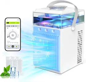 Tiptop Home 753803168063 Portable Air Conditioners 4-in-1 Evaporative Cooler With App Control 800ml