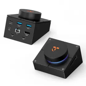 Uds048 Tobenone 10-in-1 Shortcut-key Docking Station With 4 Shortcut Button And Volu