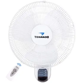 43308-3975 Tornado 16 Inch Oscillating Wall Mount Fan Remote Control 1 Pack White