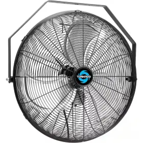Tornado 705353564291 20 Inch 3-speed High Velocity Metal Industrial Workstation Wall Fan In Black With